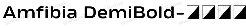 Amfibia DemiBold字体转换